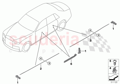Part Diagram for Rolls Royce 63316819320