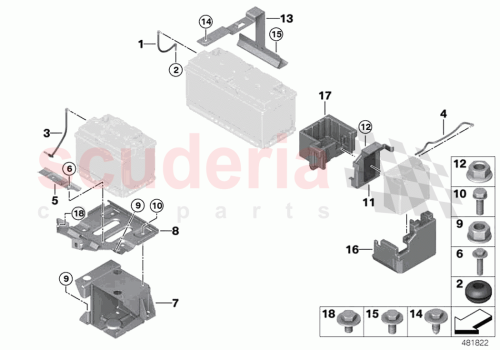 Part Diagram for Rolls Royce 61216836680