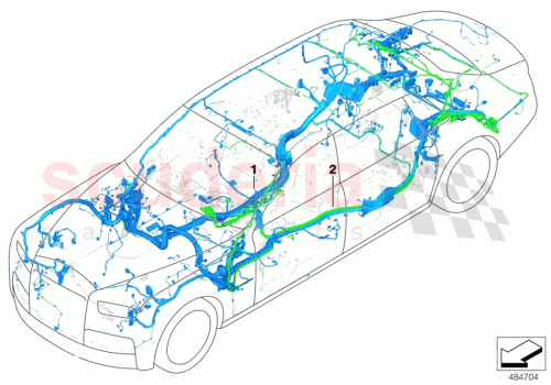 Part Diagram for Rolls Royce 61112456402