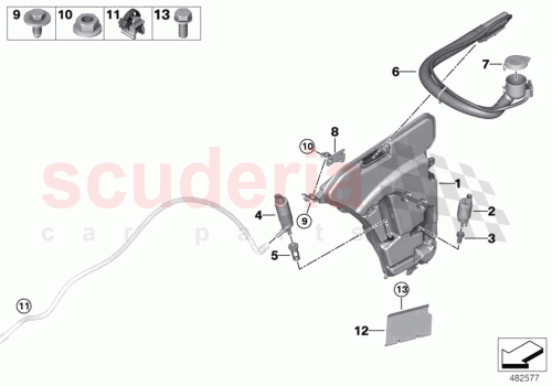 Part Diagram for Rolls Royce 61667412521