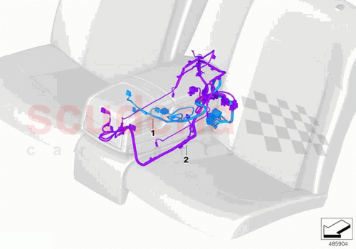 Part Diagram for Rolls Royce 61128795536
