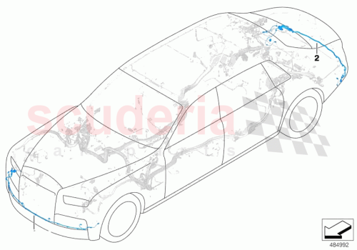 Part Diagram for Rolls Royce 61128795540