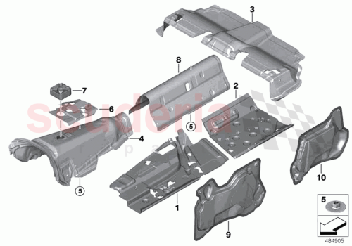 Part Diagram for Rolls Royce 51489464098