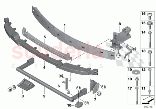 Part Diagram for Rolls Royce 51117413180