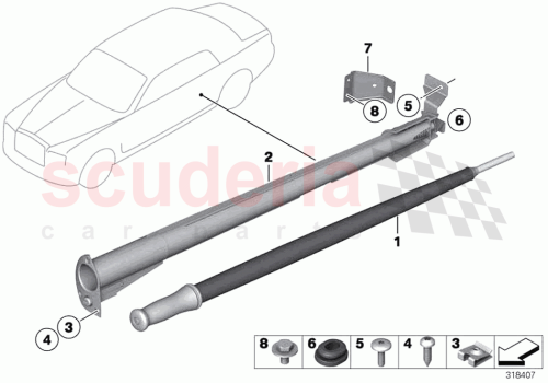 Part Diagram for Rolls Royce 51717413691