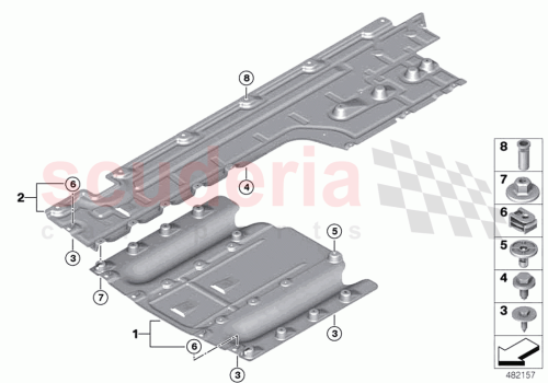 Part Diagram for Rolls Royce 51757409806
