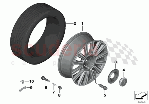 Part Diagram for Rolls Royce 36106878757