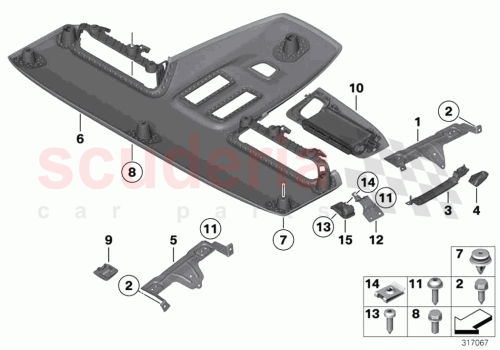 Part Diagram for Rolls Royce 51167301681