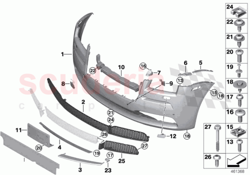 Part Diagram for Rolls Royce 61677342498