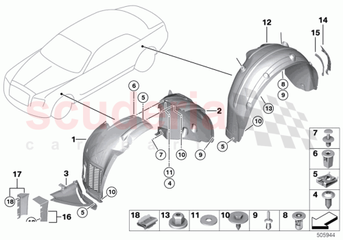 Part Diagram for Rolls Royce 51717301771